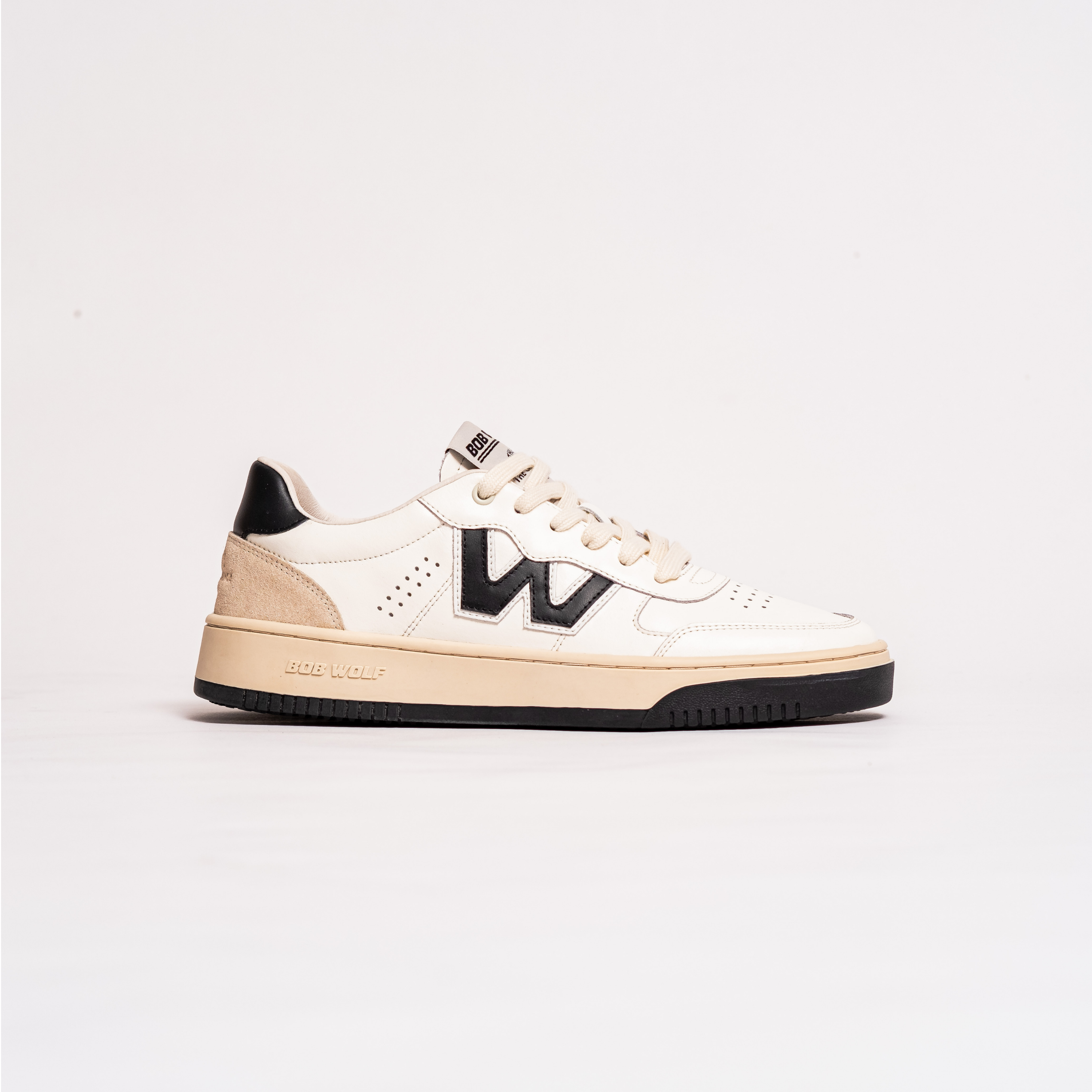 Legacy black leather with suede