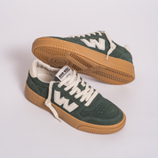 Legacy green suede x beige