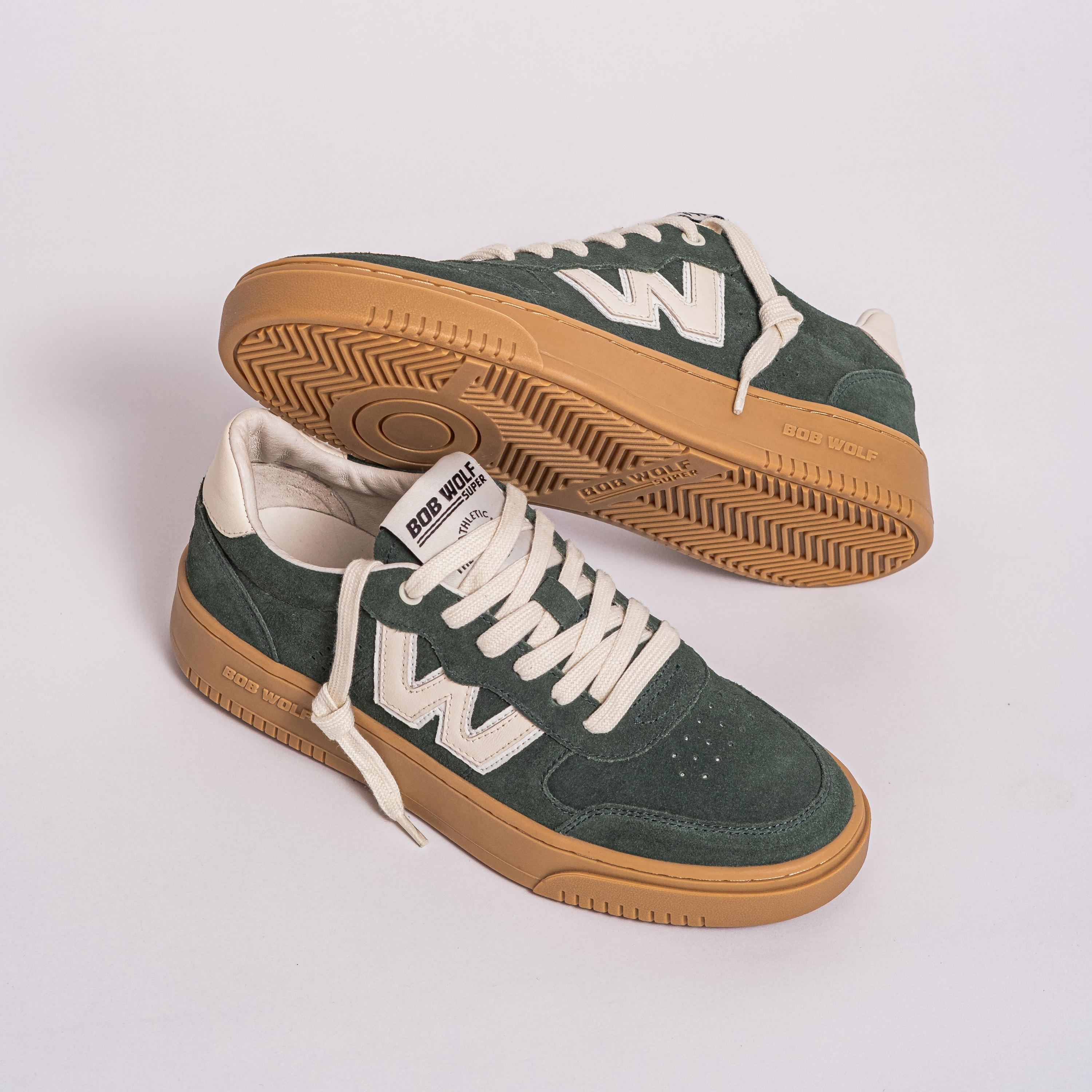Legacy green suede x beige